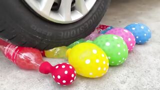 Experiment Car vs Coca Cola with Different Balloons | Crushing Crunchy & Soft Things by Car