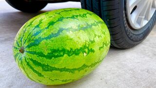 Experiment Car vs Big Watermelon | Crushing Crunchy & Soft Things by Car