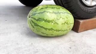 Experiment Car vs Big Watermelon | Crushing Crunchy & Soft Things by Car