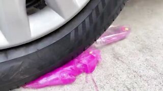Experiment Car vs Rainbow Color Eggs | Crushing Crunchy & Soft Things by Car