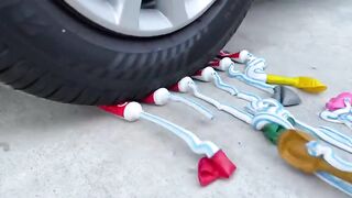 Experiment Car vs Orbeez Coca Cola with Balloon | Crushing Crunchy & Soft Things by Car