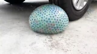 Experiment Car vs Different Rainbow Balloons | Crushing Crunchy & Soft Things by Car