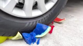 Experiment Car vs Different Rainbow Balloons | Crushing Crunchy & Soft Things by Car