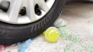 Experiment Car vs Orbeez inside a Juice Glass | Crushing Crunchy & Soft Things by Car