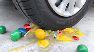 Experiment Car vs Orbeez inside a Juice Glass | Crushing Crunchy & Soft Things by Car