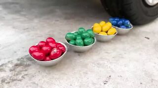 Experiment Car vs Piping Thermocol Balls | Crushing Crunchy & Soft Things by Car