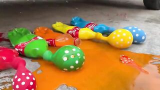 Experiment Car vs Colgate with Long Balloons | Crushing Crunchy & Soft Things by Car