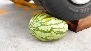 Experiment Car vs Rainbow Pineapple | Crushing Crunchy & Soft Things by Car