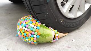 Experiment Car vs Different Rainbow Gloves | Crushing Crunchy & Soft Things by Car