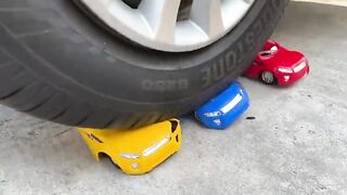 Experiment Car vs Rugby Ball | Crushing Crunchy & Soft Things by Car