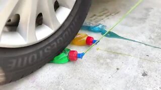 Experiment Car vs Different Slime | Crushing Crunchy & Soft Things by Car