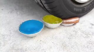 Experiment Car vs Different Slime | Crushing Crunchy & Soft Things by Car