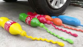 Experiment Car vs Many Candy’s in Cup | Crushing Crunchy & Soft Things by Car