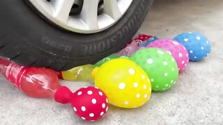 Experiment Car vs Many Candy’s in Cup | Crushing Crunchy & Soft Things by Car