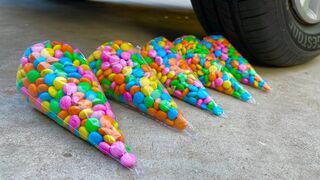 Experiment Car vs Piping Candy | Crushing Crunchy & Soft Things by Car