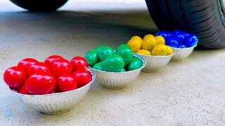 Experiment Car vs Different Color Eggs | Crushing Crunchy & Soft Things by Car
