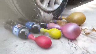 Experiment Car vs Different Color Eggs | Crushing Crunchy & Soft Things by Car