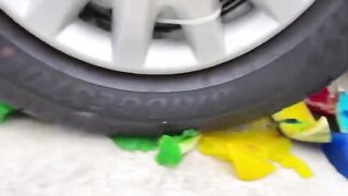 Experiment Car vs Rainbow Piping Slime | Crushing Crunchy & Soft Things by Car