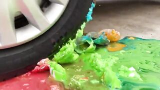 Experiment Car vs Watermelon Lollipops | Crushing Crunchy & Soft Things by Car