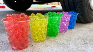 Experiment Car vs Orbeez in Glass | Crushing Crunchy & Soft Things by Car