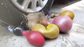 Experiment Car vs Orbeez in Glass | Crushing Crunchy & Soft Things by Car