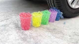 Experiment Car vs Orbeez in Glass | Crushing Crunchy & Soft Things by Car