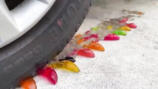 Experiment Car vs Orbeez in Glass | Crushing Crunchy & Soft Things by Car