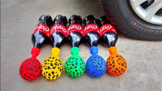 EXPERIMENT CAR VS Coca Cola with different balloons |Crushing Crunchy & Soft Things by Car