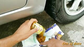 NESTLLE Milk Packs Vs Car! - EXPERIMENT: Crushing Crunchy & Soft Things by Car